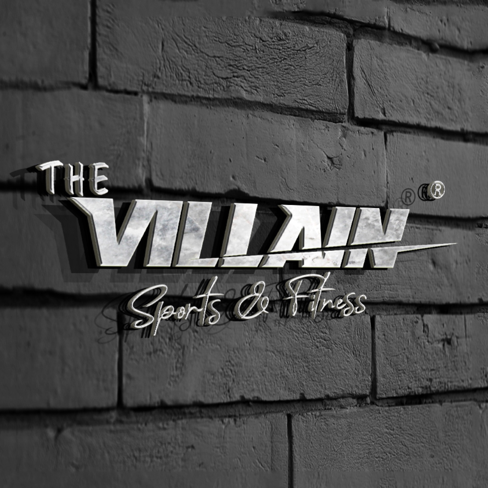 The Villain brand logo on a wall